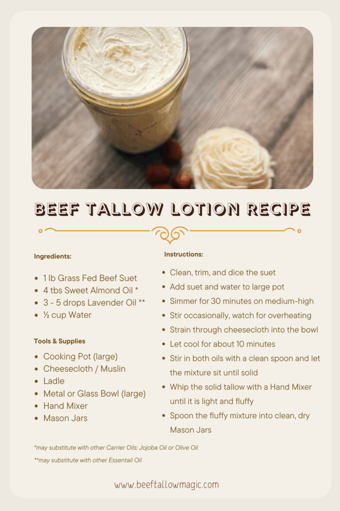 beef-tallow-lotion-recipe